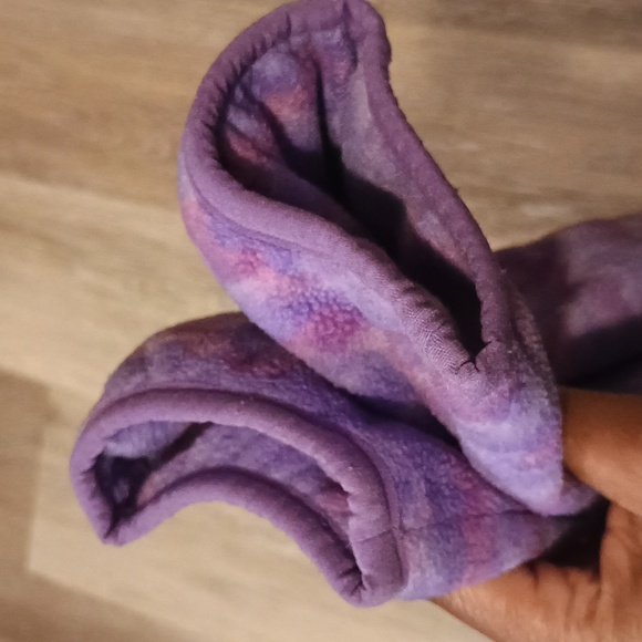 Columbia Full Zip Full Onepiece Bodysuit fleece bunting Tie Dye Pink & Purple - Picture 6 of 13